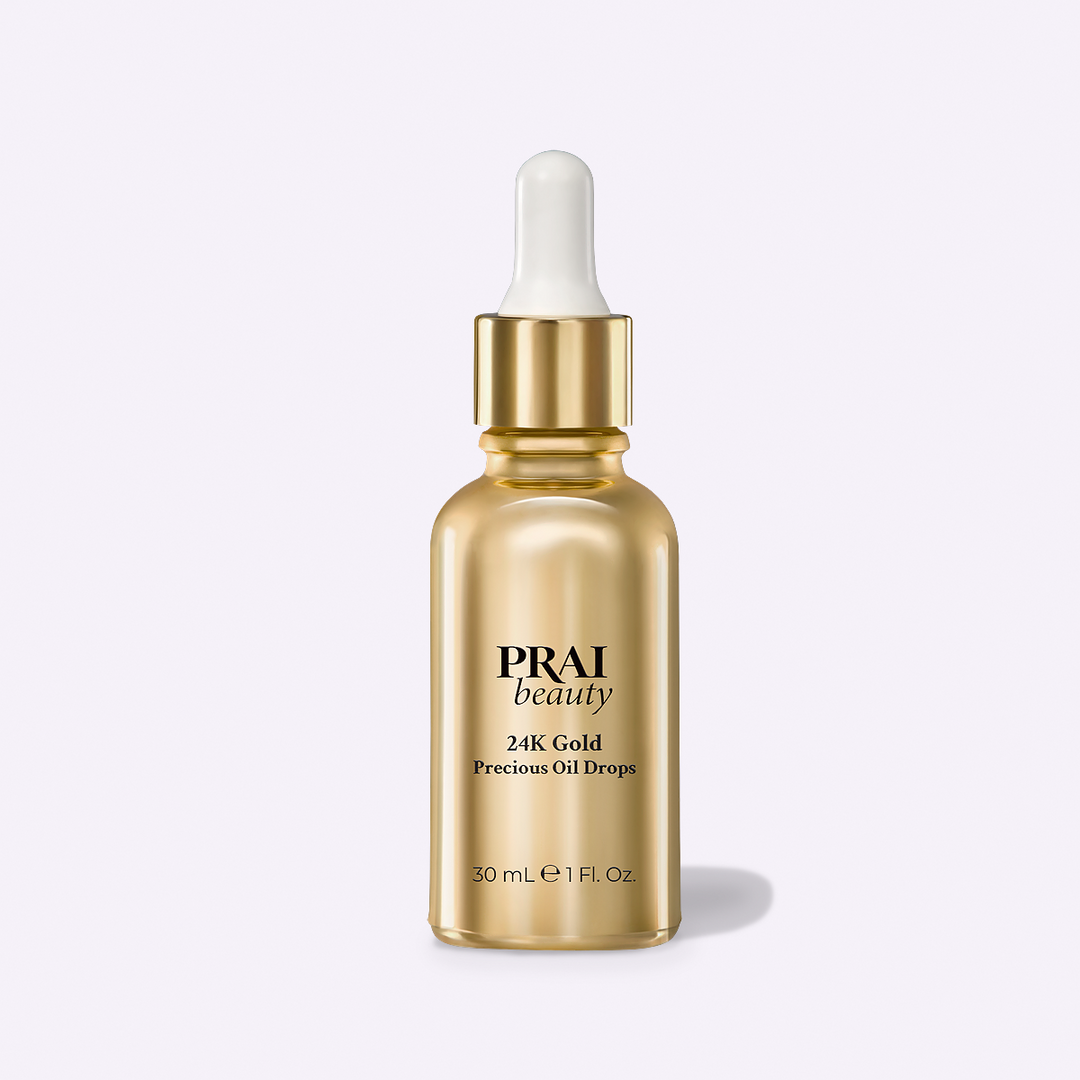 PRAI Beauty Gotas de aceite precioso de oro de 24 quilates