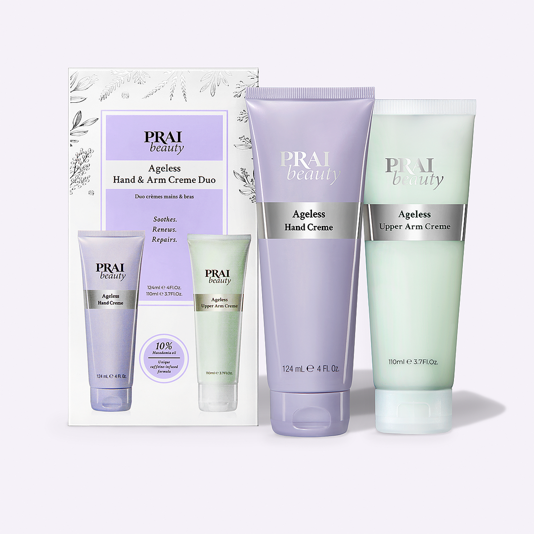 Dúo de cremas para manos y brazos Ageless de PRAI Beauty